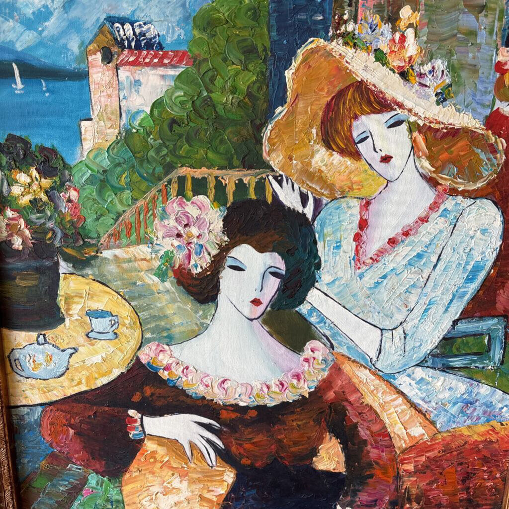 Afternoon Tea Seaside Signed R Sloot