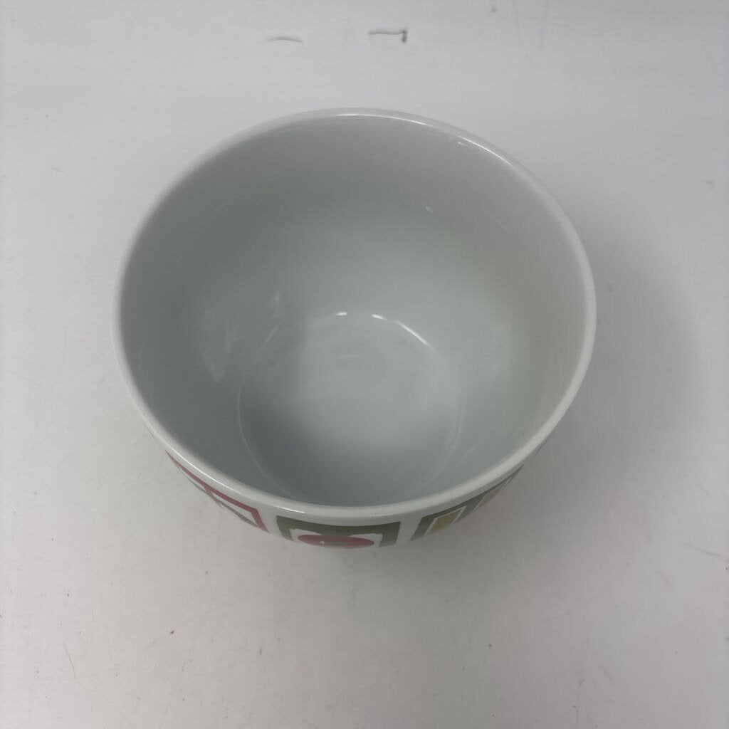 Crate & Barrel Christmas Door Bowl