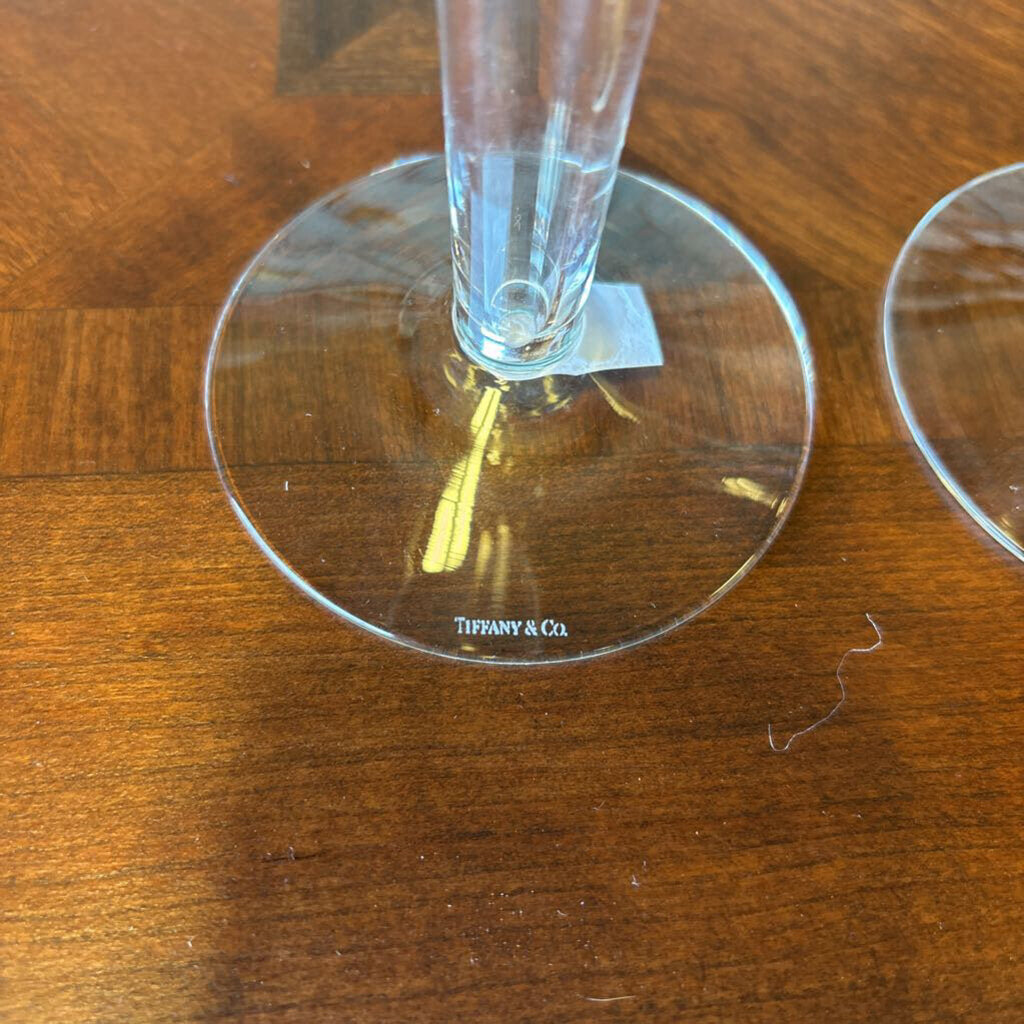 Tiffany Trumpet Stem Flutes Set 2