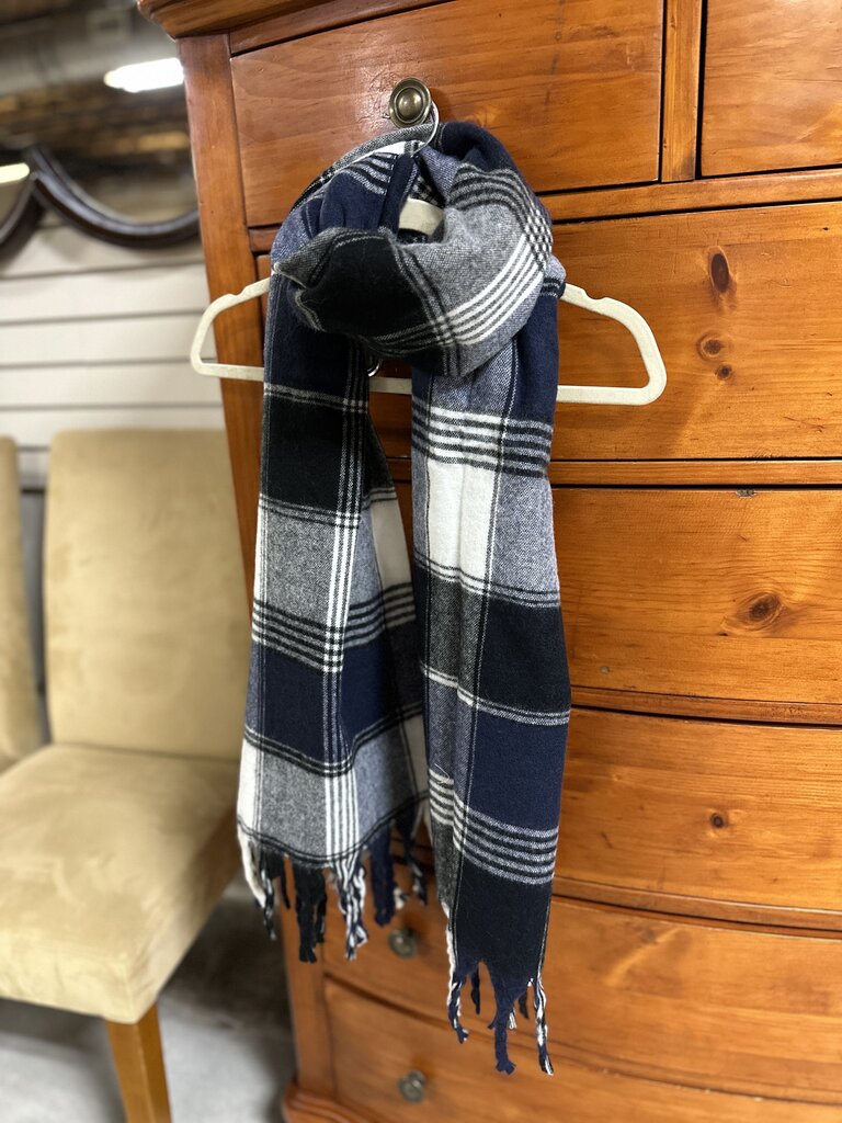 Comfortable Flannel Tassel Navy