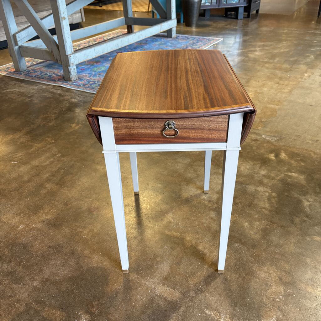 Drop Leaf Accent Side Table with Drawer