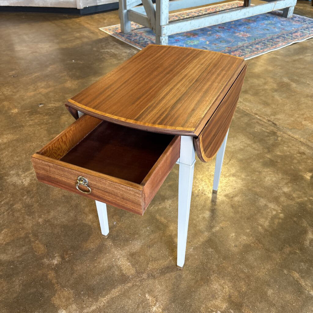 Drop Leaf Accent Side Table with Drawer
