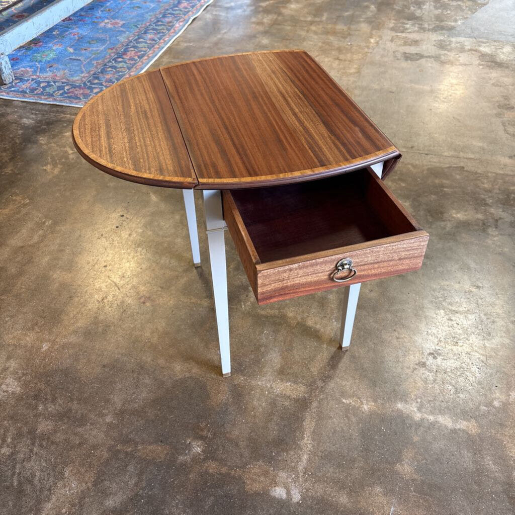 Drop Leaf Accent Side Table with Drawer