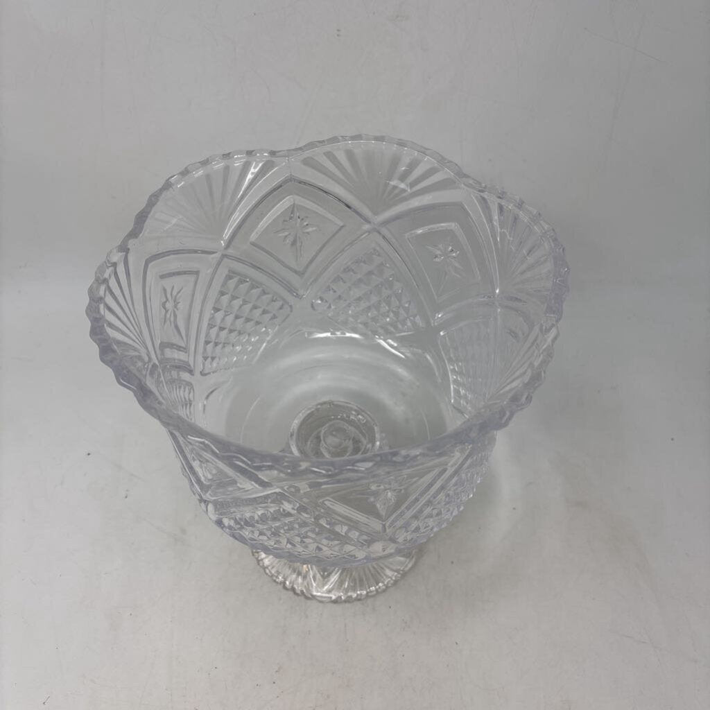 Cut Glass Pedestal Bowl