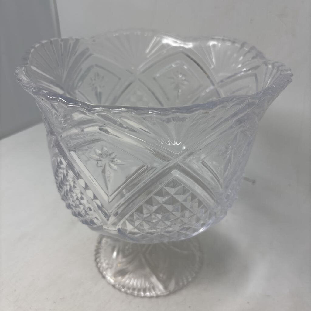 Cut Glass Pedestal Bowl