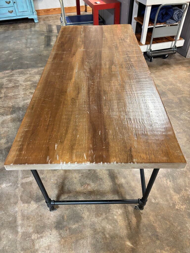 Made in GA Wood & Metal Desk 72 X 30 X 30
