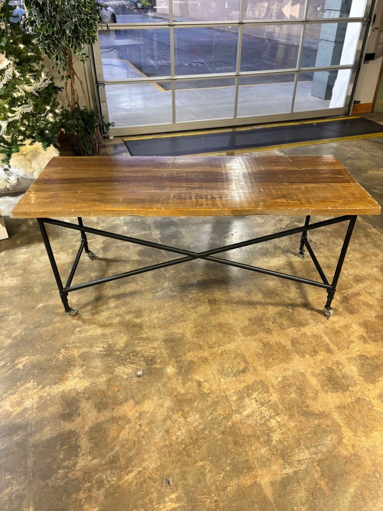 Made in GA Wood & Metal Desk 72 X 30 X 30
