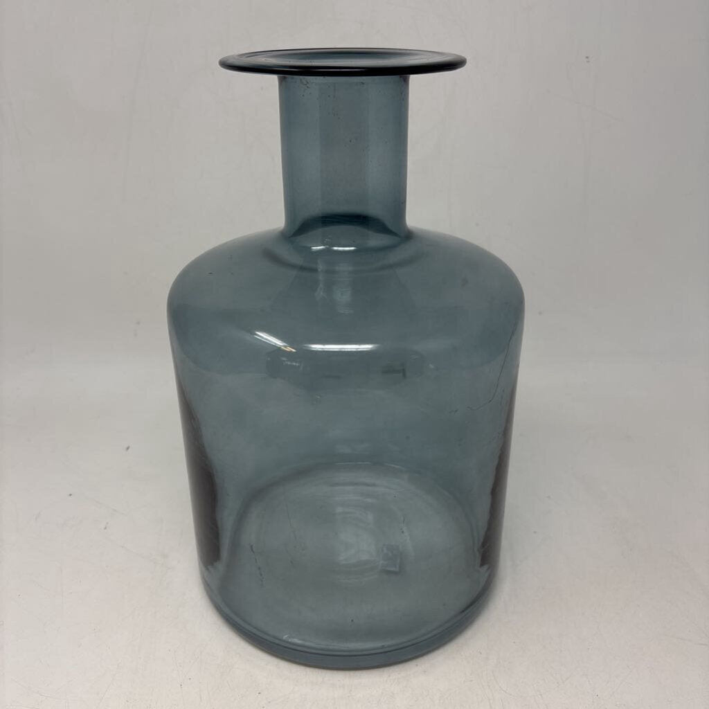 Smokey Glass Bottle/Vase 11in