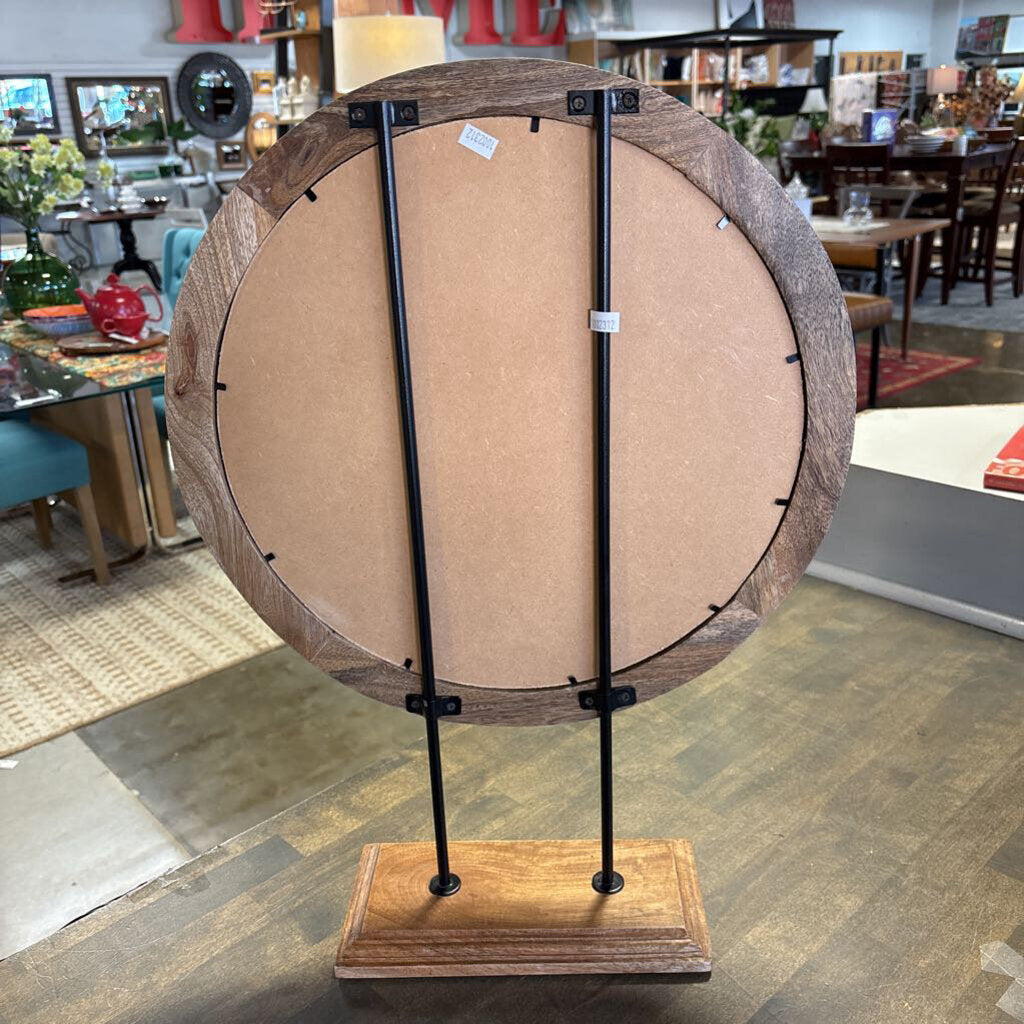 Gothic Rose Mirror on Stand 22.5x16