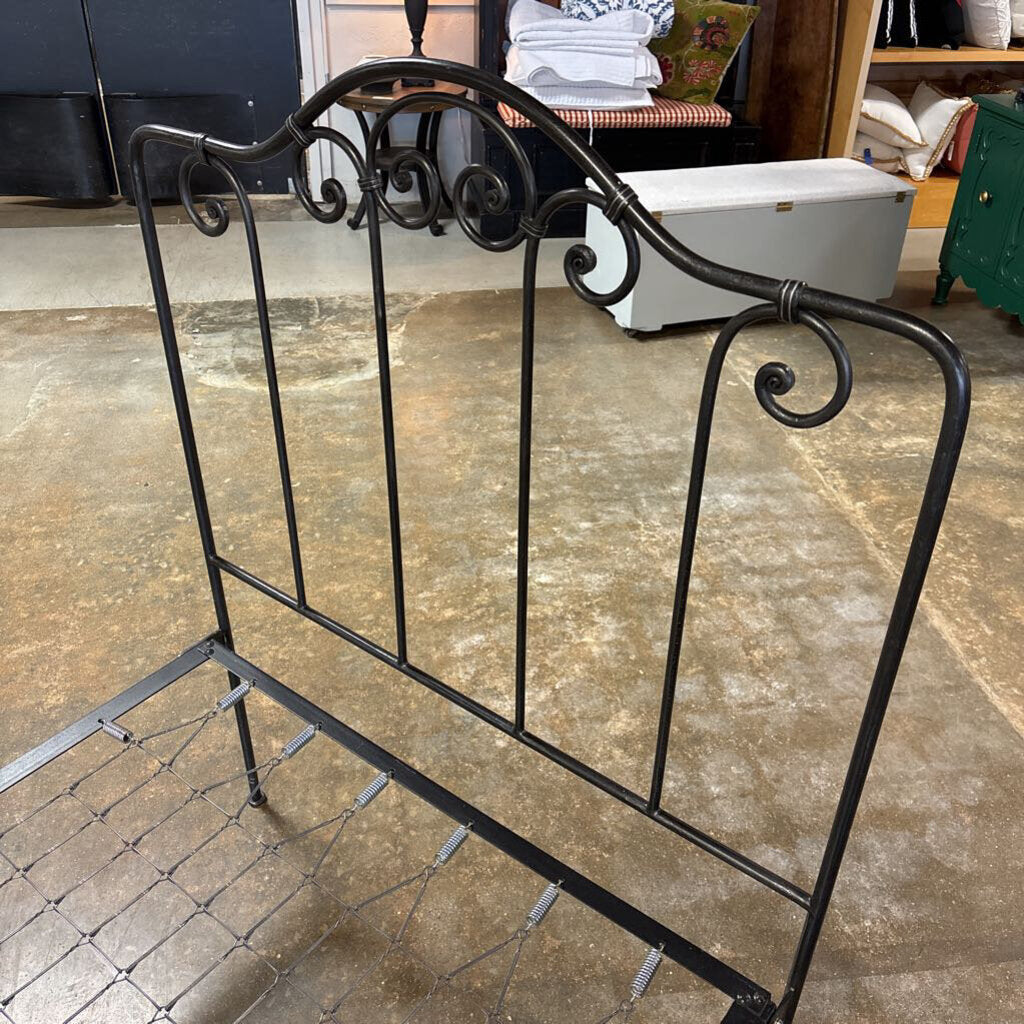 Charles P. Rogers Iron Twin Bed (RT $1000)