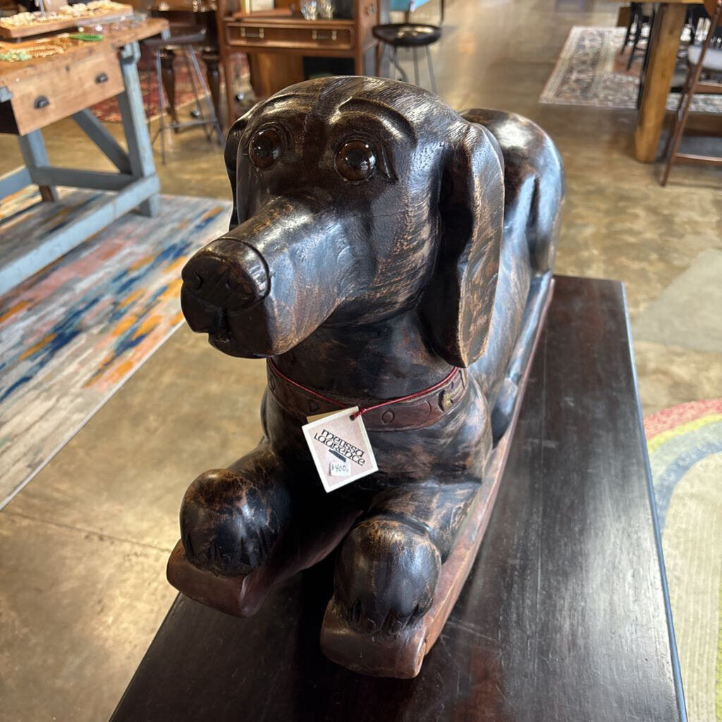 Hand Carved Rocking Dog