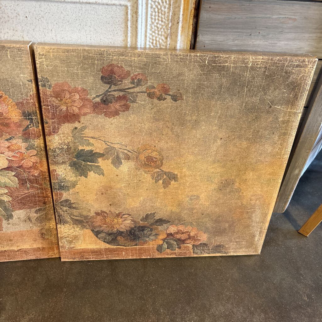 Set of 3 Vintage Inspired Tryptic 24x24ea