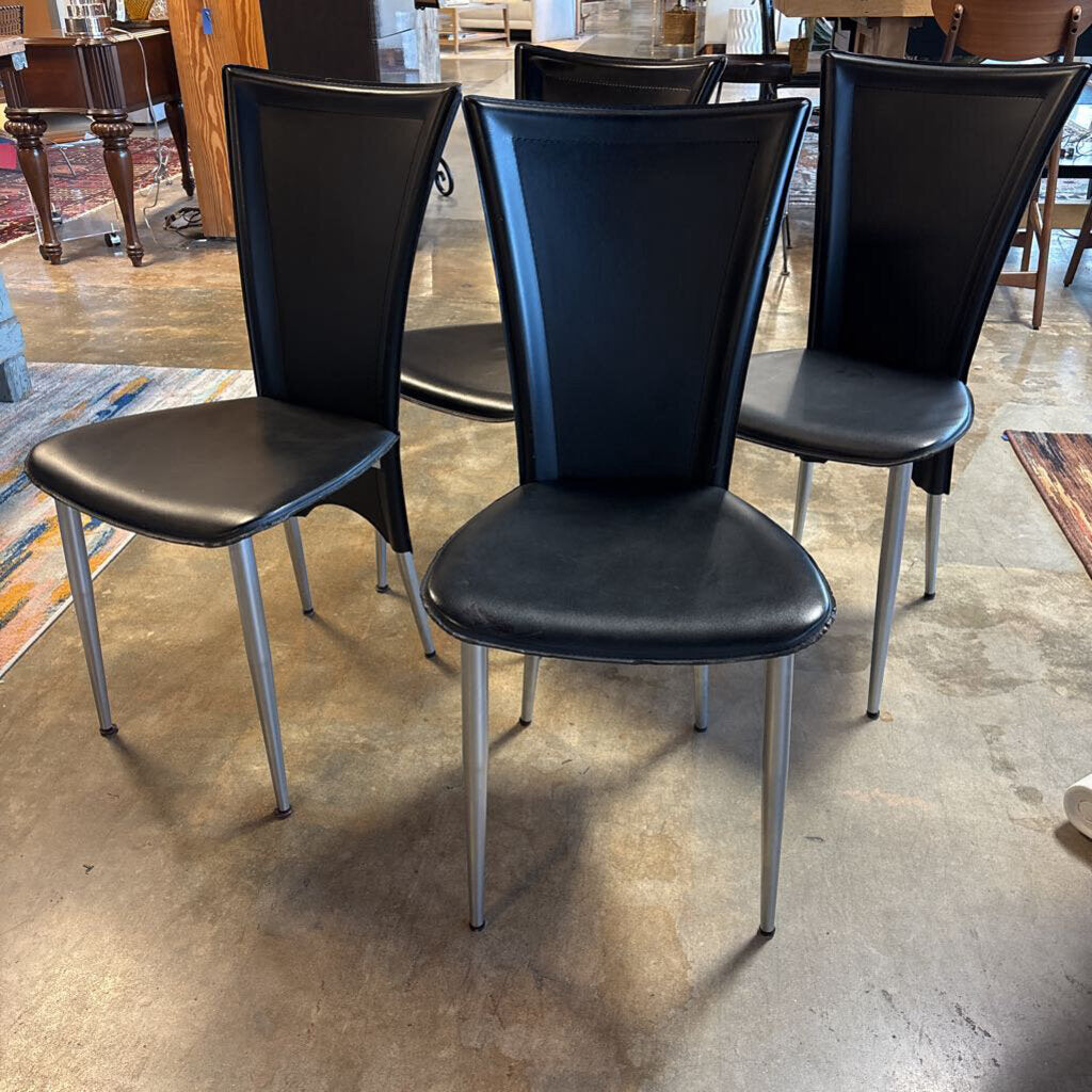 Set of 4 Faux Leather