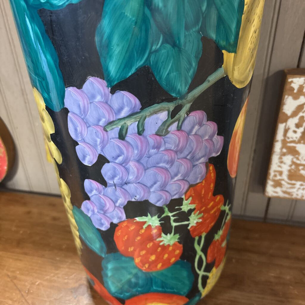 Vintage Chinese Polychrome Umbrella Stand