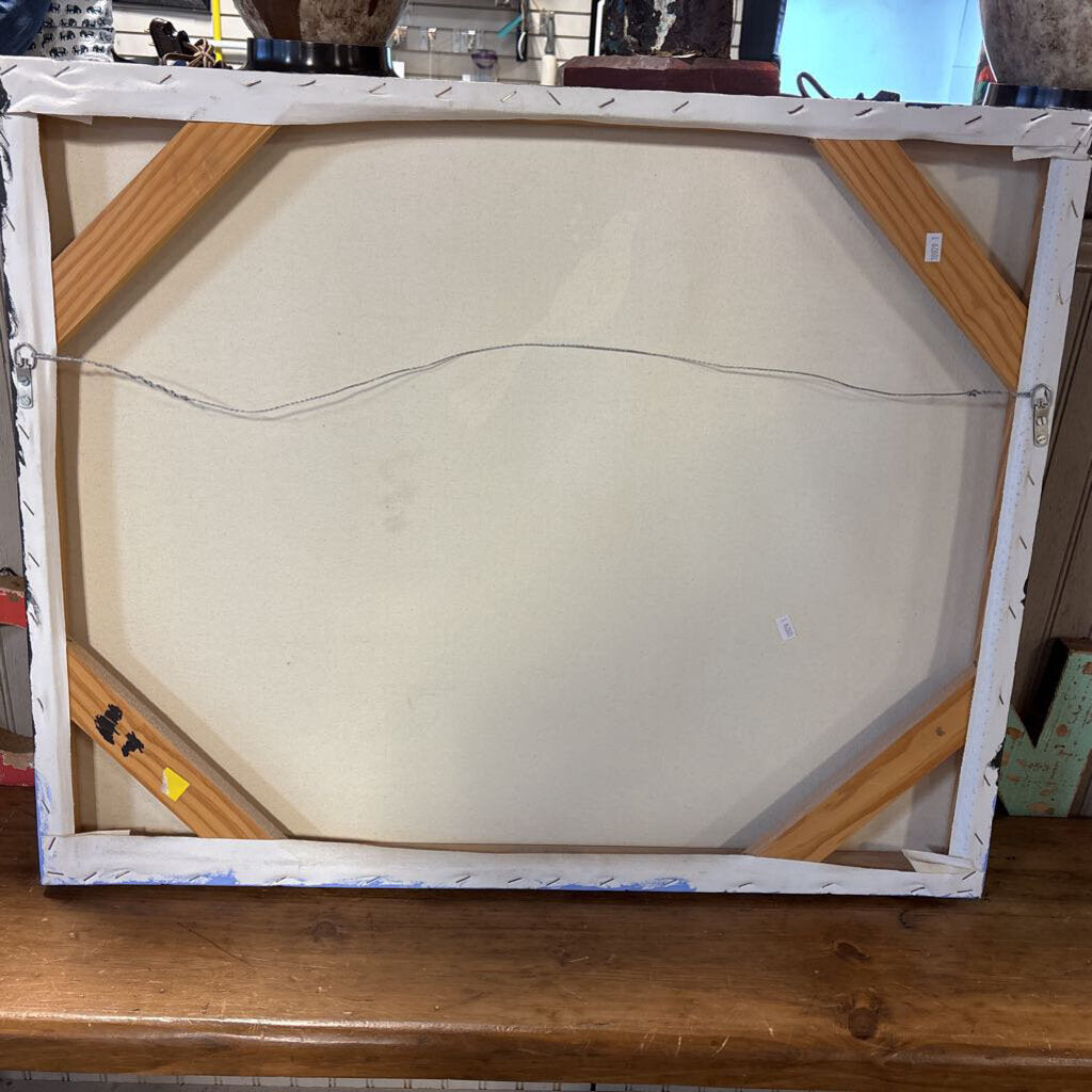 Lady Leaning with Dove 30x24