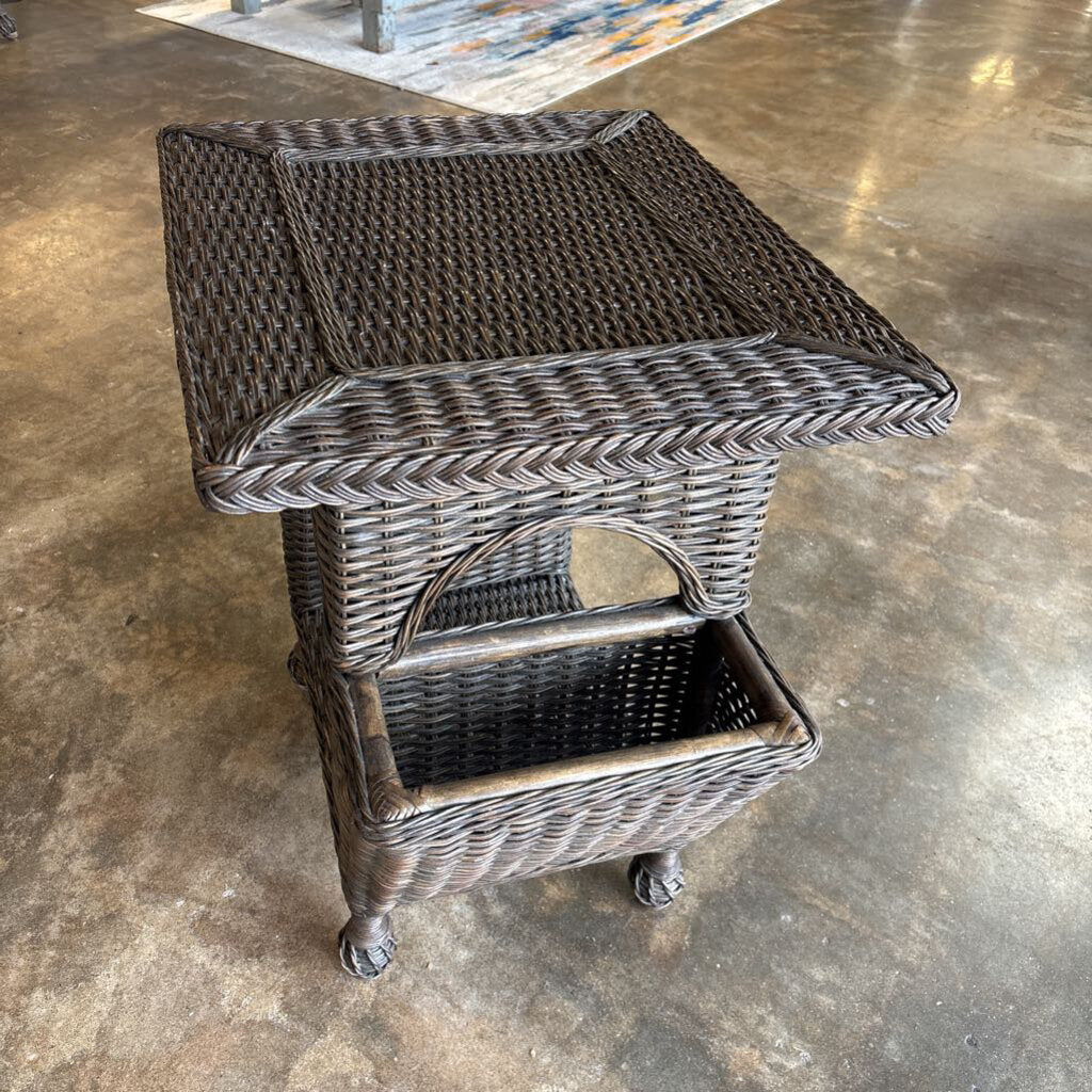 Wicker Reading Table 30.5 X 21 X 28.5