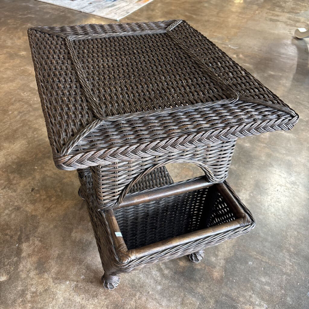 Wicker Reading Table 30.5 X 21 X 28.5