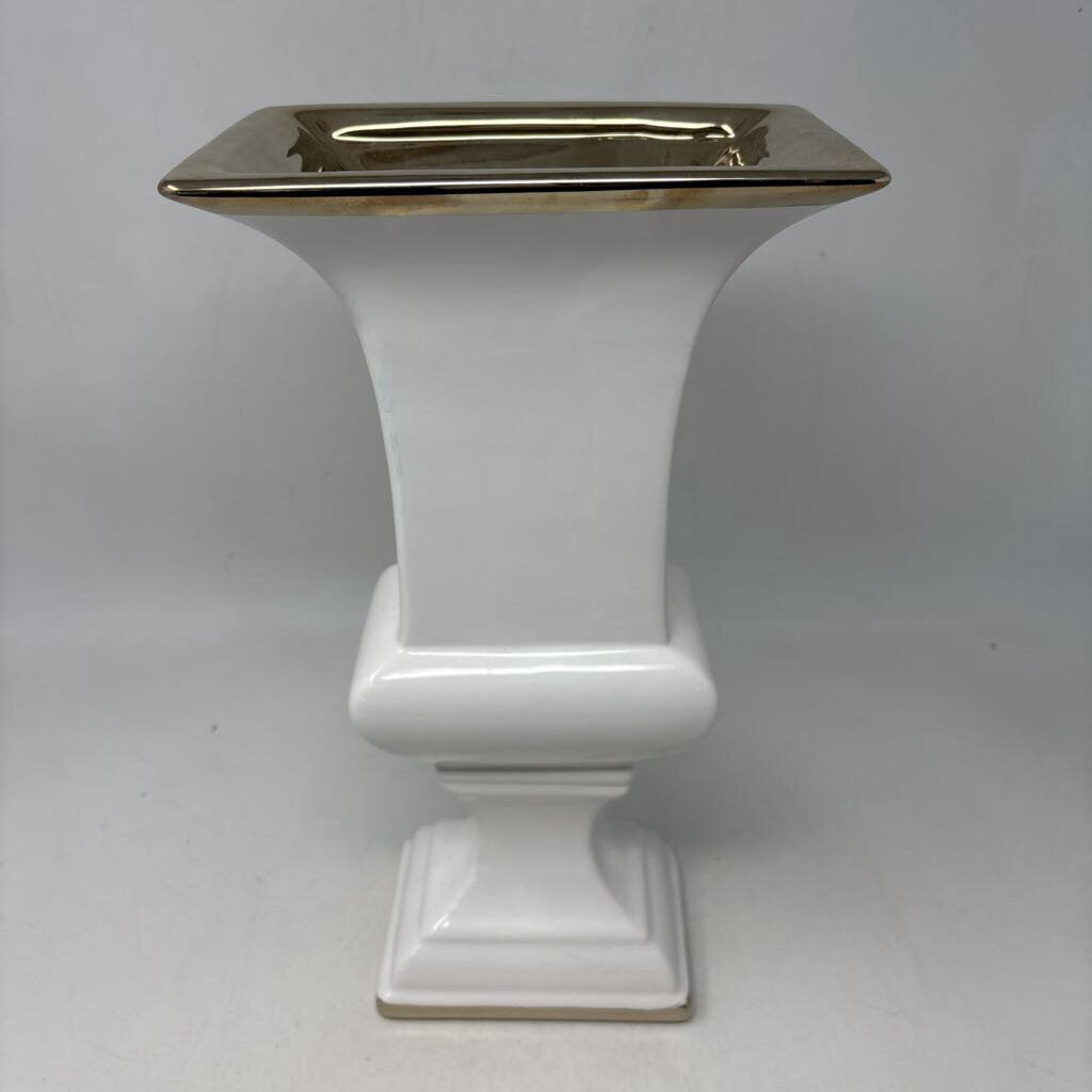 Urn Shaped Pedestal Vase 13.5"H