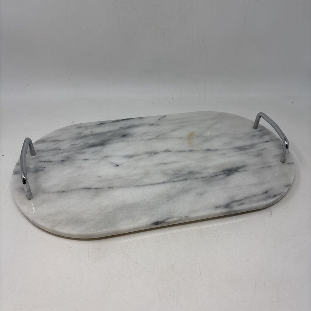 Marble Serving Tray with Handles
