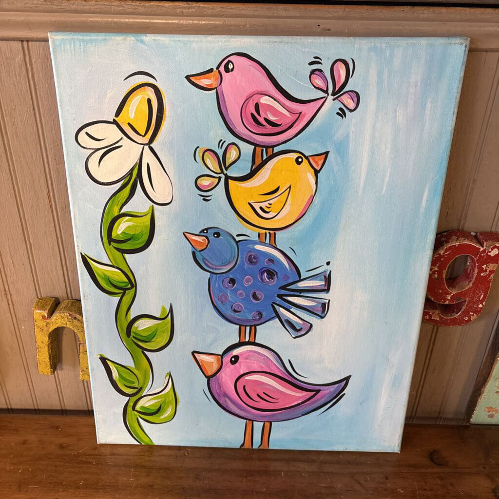 Four Birds 16 x 20