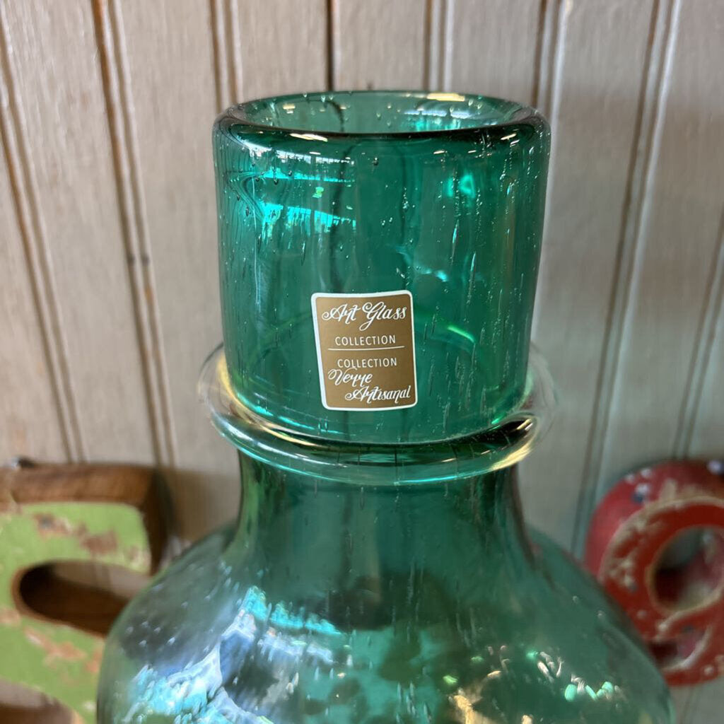 Bubble Glass Vase 19in