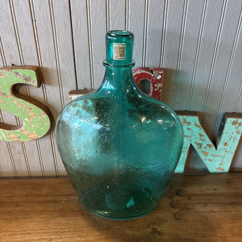 Bubble Glass Vase 16in