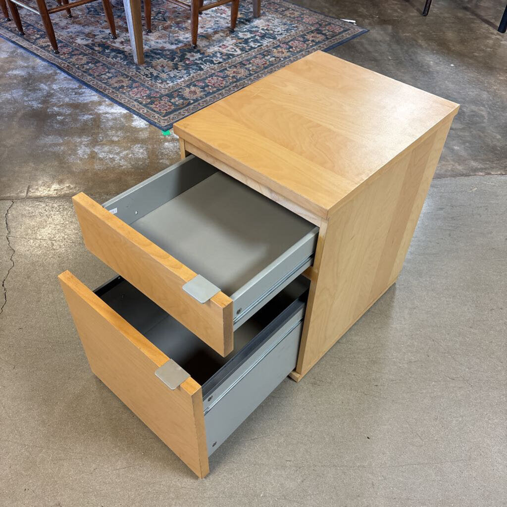 Wooden 2 Drawer File Cabinet 16 X 20.5 X 22.5