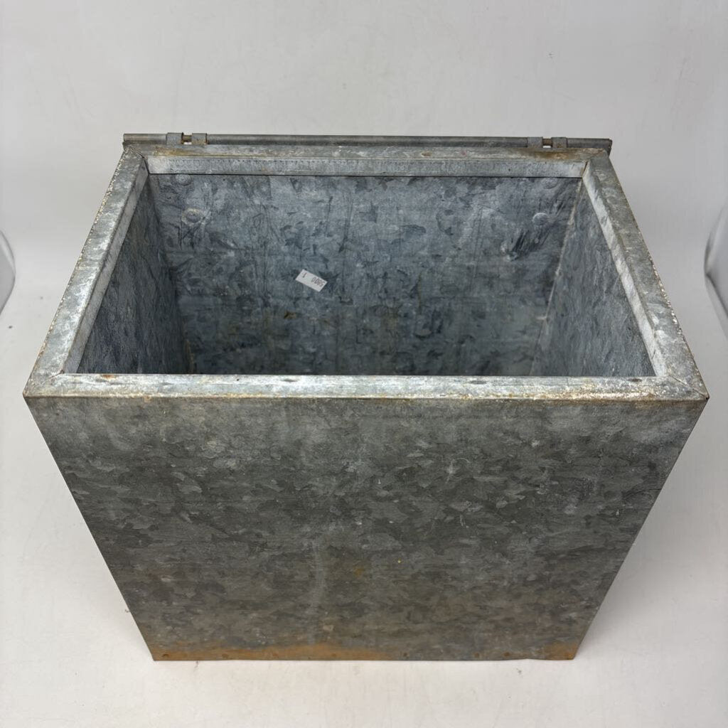 Vintage Metal Porch Milk Box 12 X 9 X 11
