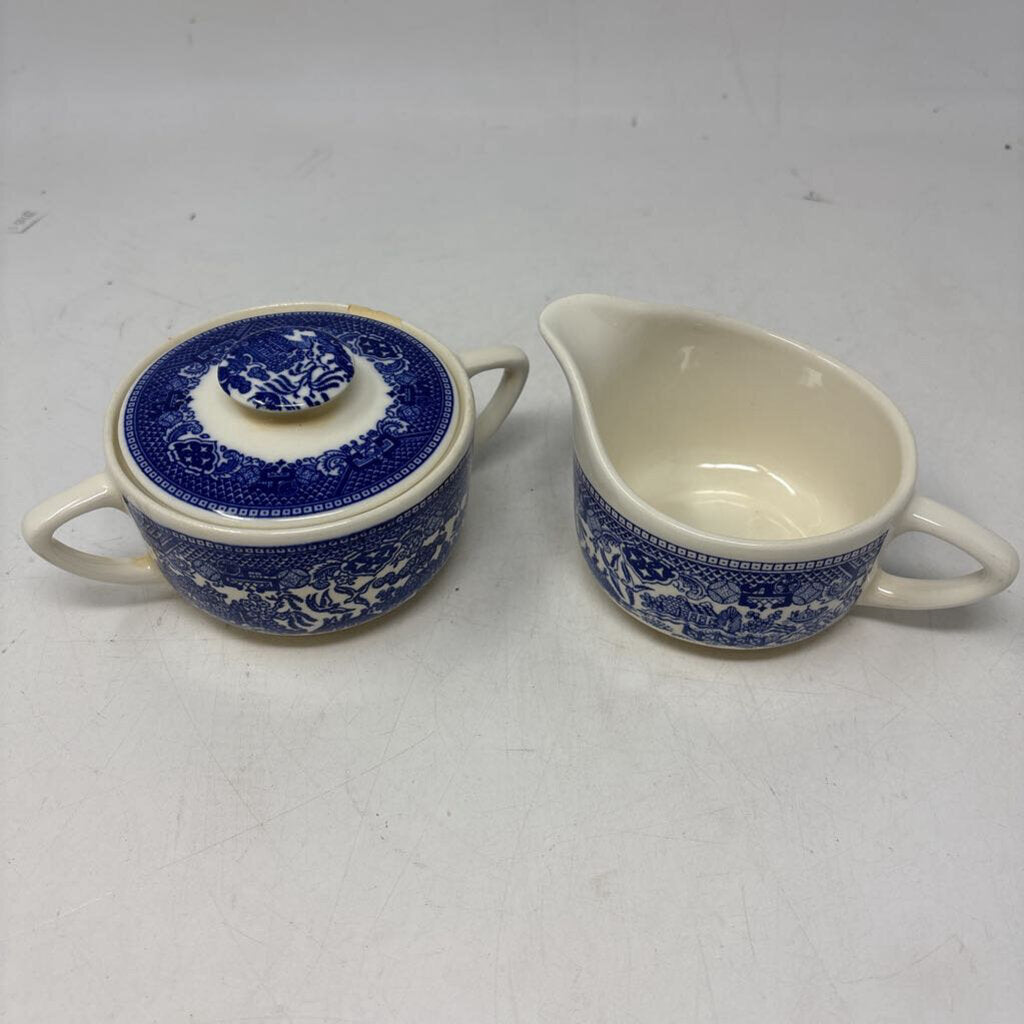 Willow Ware ChinaSugar/Creamer