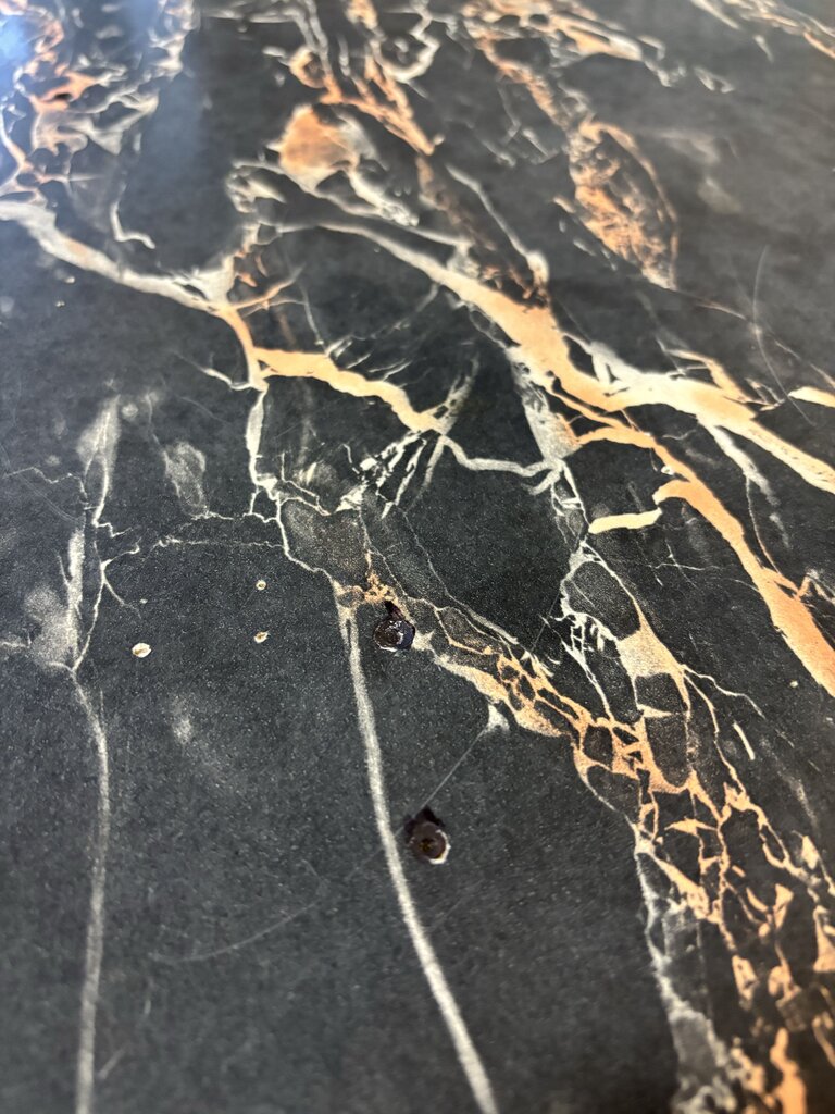 Faux Marble Top Coffee Table 29.5 X 29.5 X 13.5