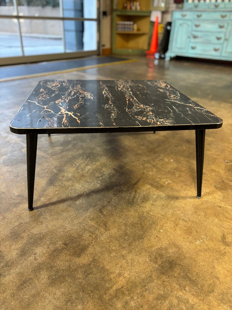 Faux Marble Top Coffee Table 29.5 X 29.5 X 13.5