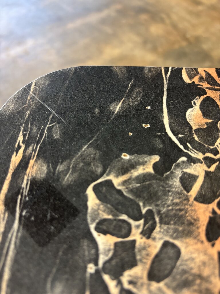 Faux Marble Top Coffee Table 29.5 X 29.5 X 13.5