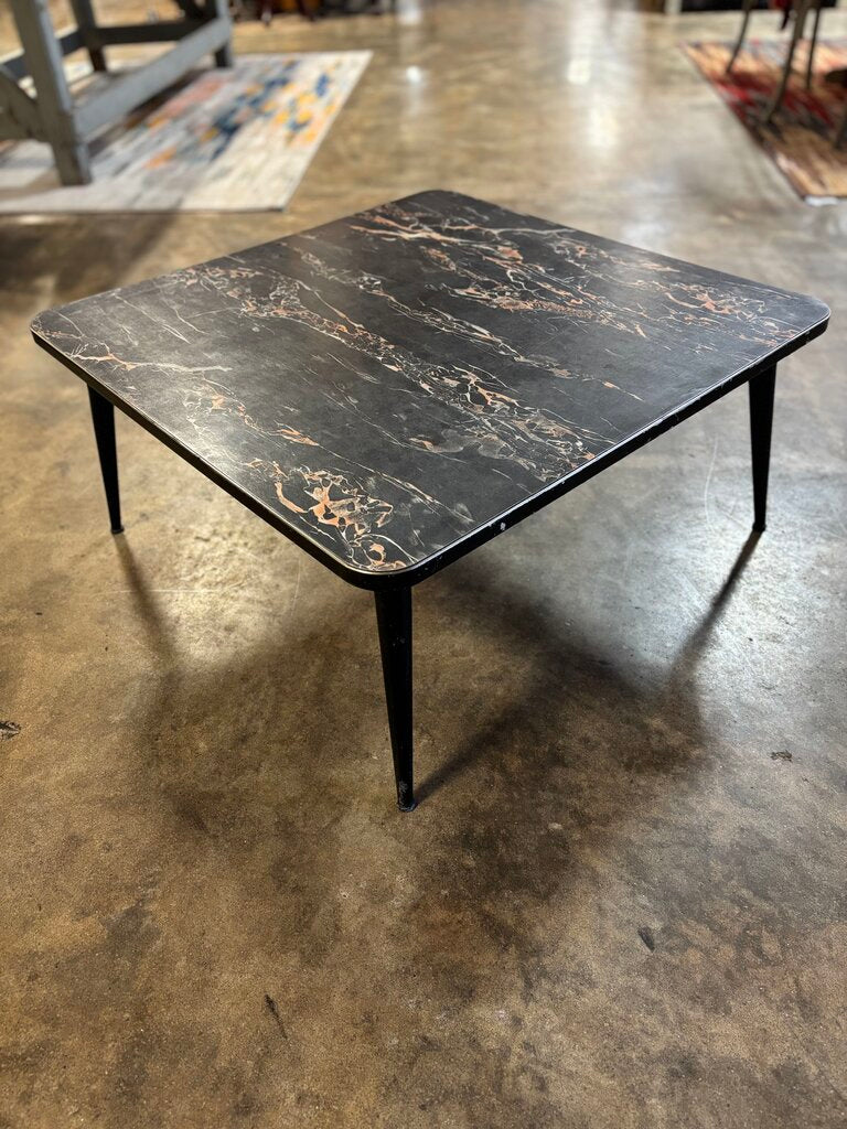 Faux Marble Top Coffee Table 29.5 X 29.5 X 13.5