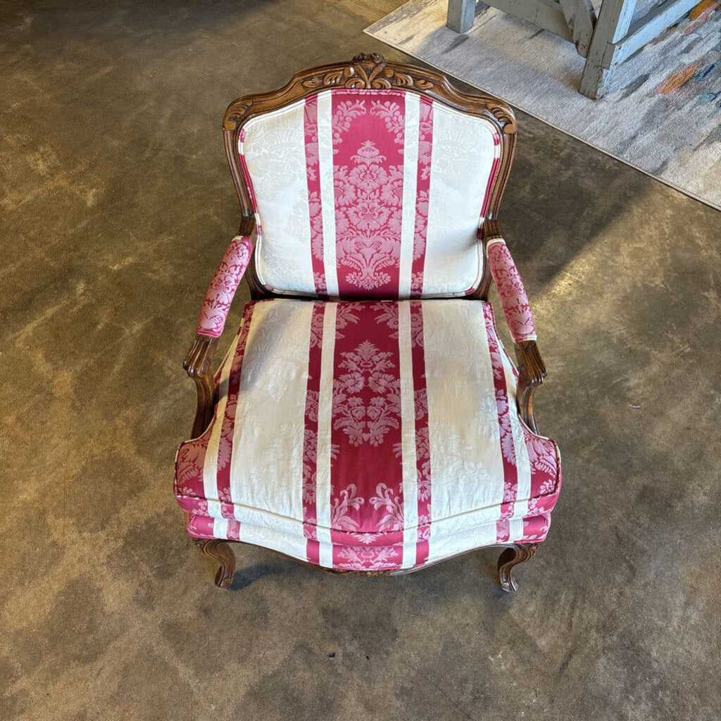 Queen Anne Upholstered Arm Chair