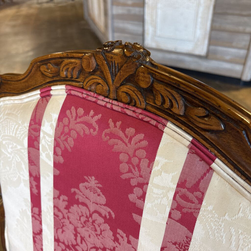 Queen Anne Upholstered Arm Chair