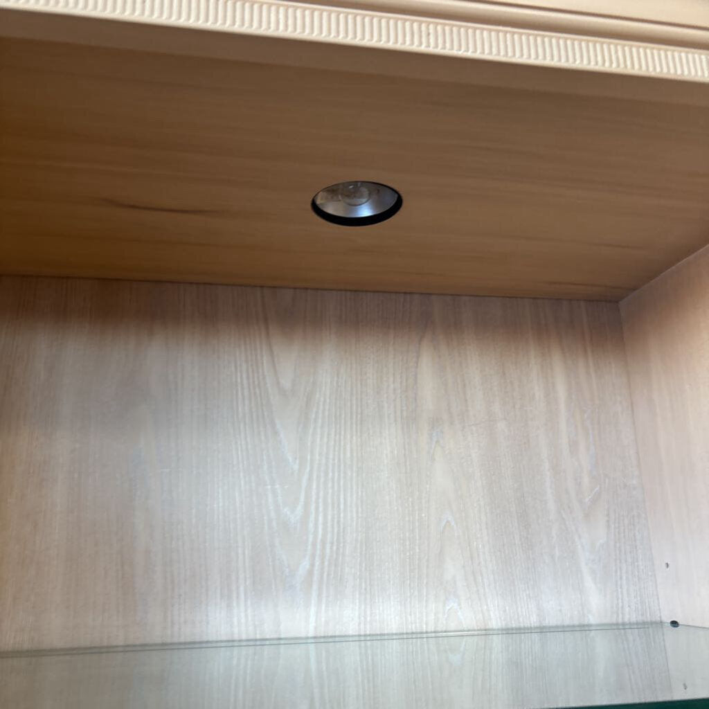 Lighted Bookcase With Doors 32 X 19.5 X 78.25