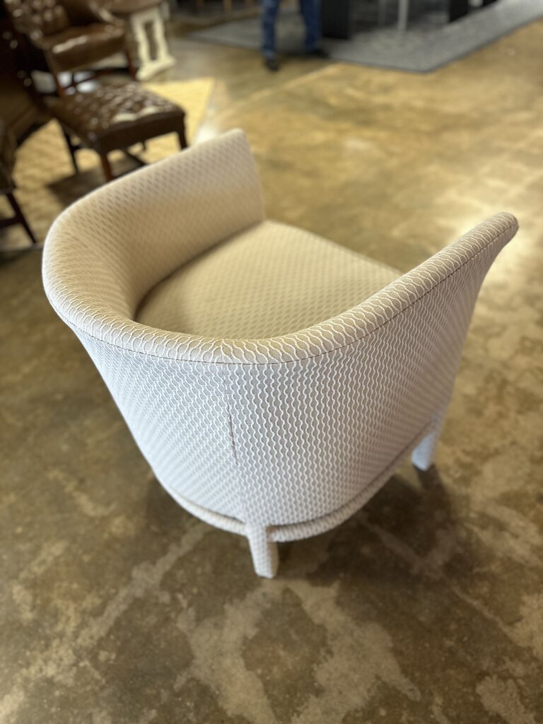 Upholstered Hattie Bowed Club Chair