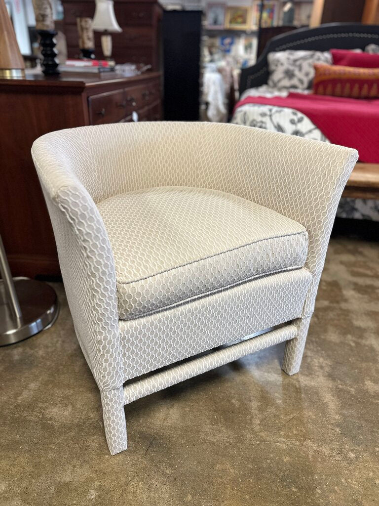 Upholstered Hattie Bowed Club Chair