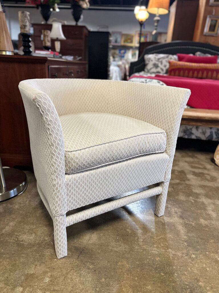 Upholstered Hattie Bowed Club Chair