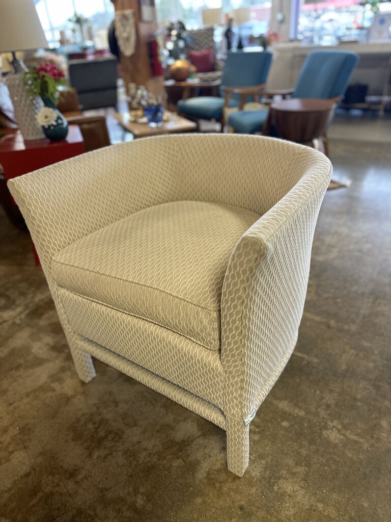 Upholstered Hattie Bowed Club Chair