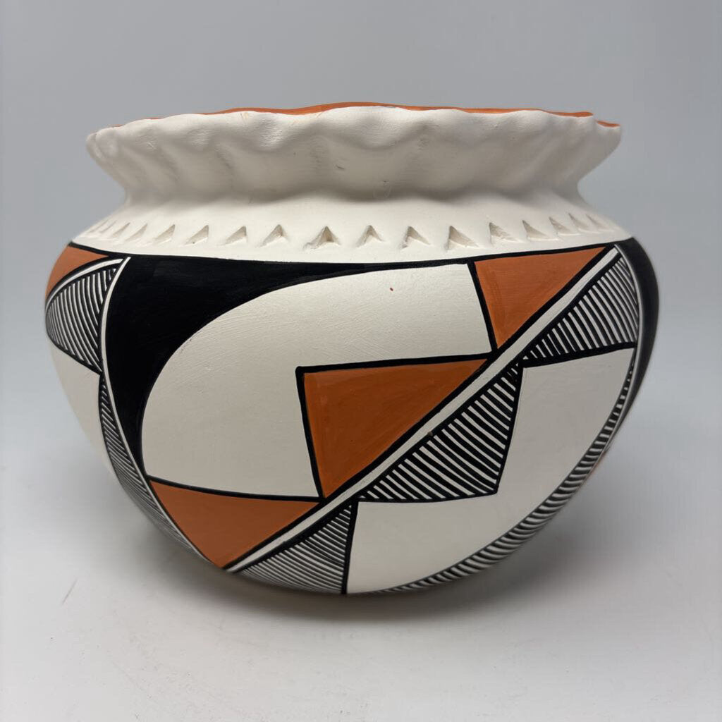 Acoma Pueblo Native American Pottery Bowl