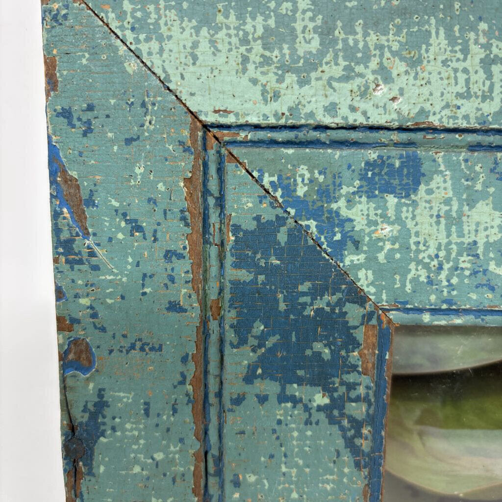 Framed Frog In Lily Pad