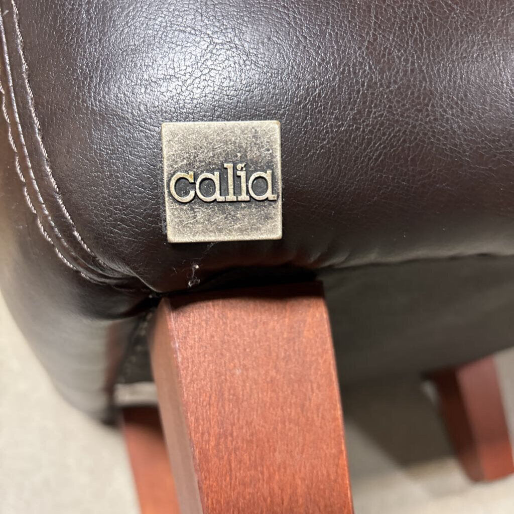 Calia Small Leather Ottoman