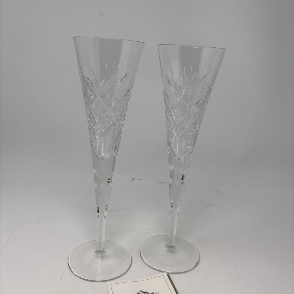 Shannon by Godinger Toasting Flutes Pair