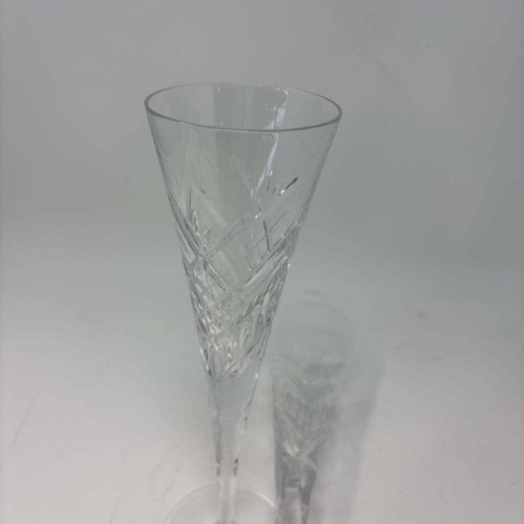 Shannon by Godinger Toasting Flutes Pair