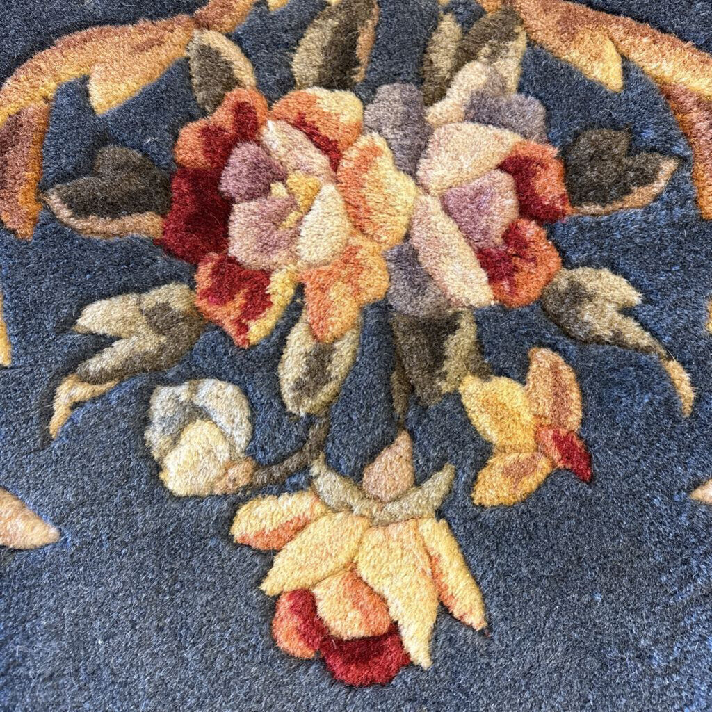 Floral Tufted Wool Rug 3.6 X 5.6