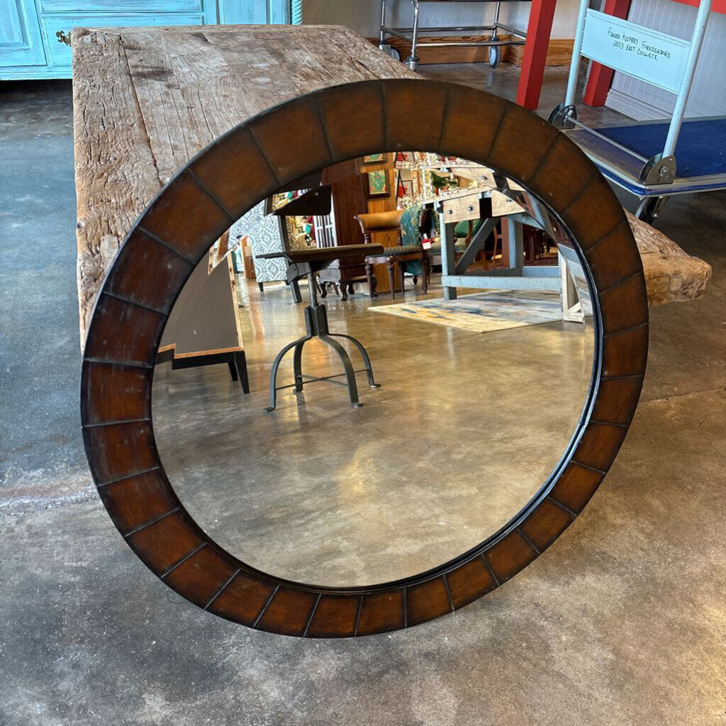 Metal Round Mirror 30.25"R