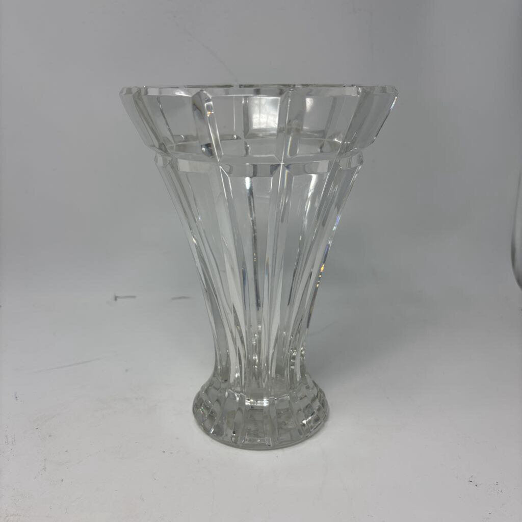Crystal Floral Vase 8"