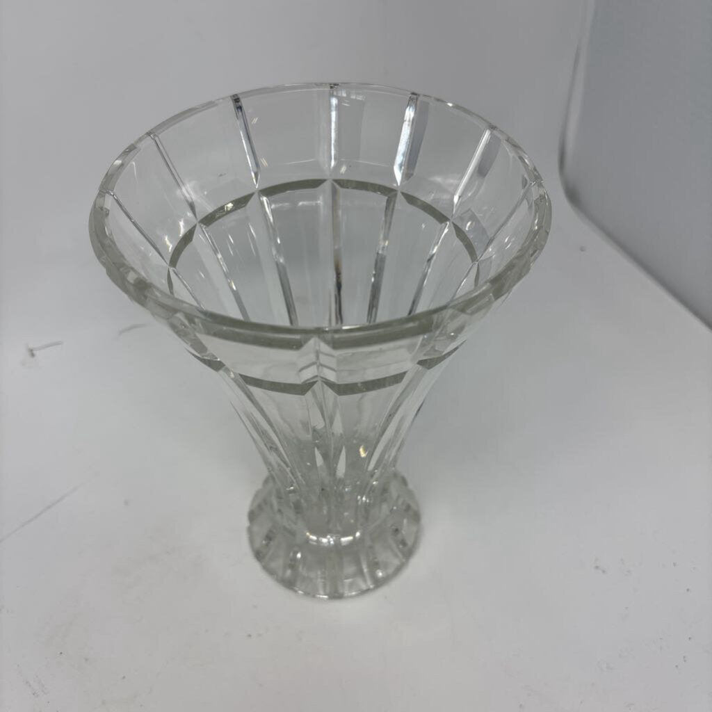 Crystal Floral Vase 8"