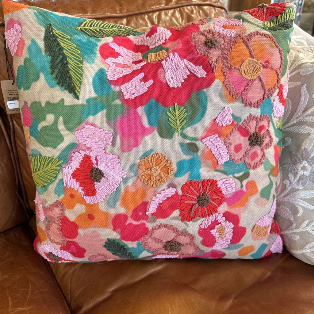 Flowers Embroidered